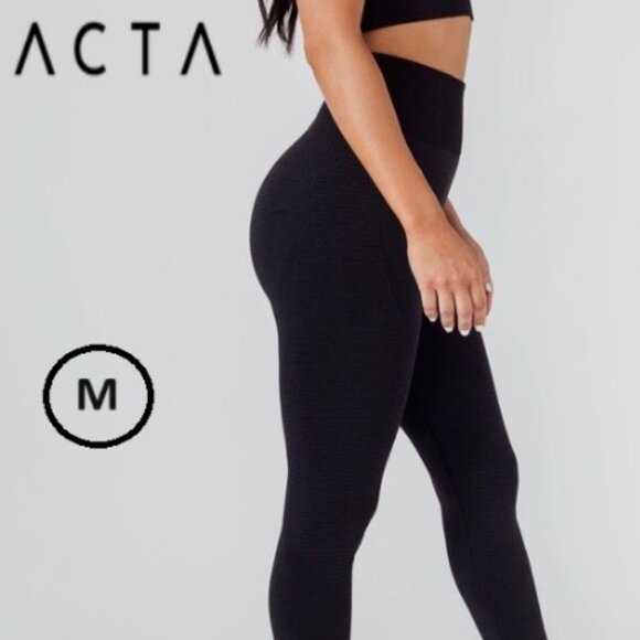 ACTA SEAMLESS PRO LEGGING COLOR BLACK SIZE MEDIUM - Picture 1 of 4